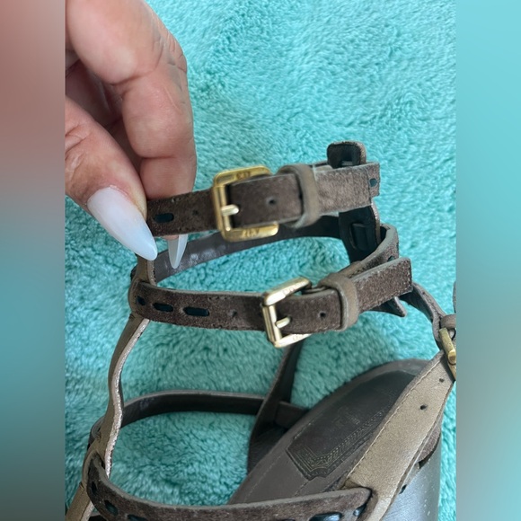 CHRISTIAN DIOR SUADE WEDGES - Picture 6 of 7